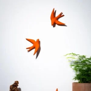 Hirondelle en céramique - Oursin