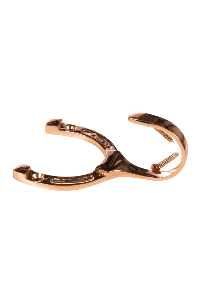 Horseshoe Stablehook made Brass Cooper HKM