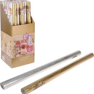 Home & Style Décoration de Noël Papier cadeau Nampook - Lot de 5 pièces - 76x500cm