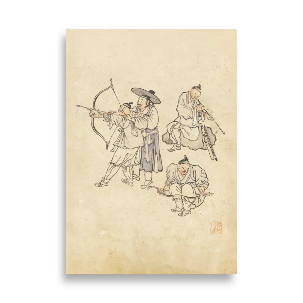 Bogenschiessen, Kim Hong-do - Affiche Hong-do Kim