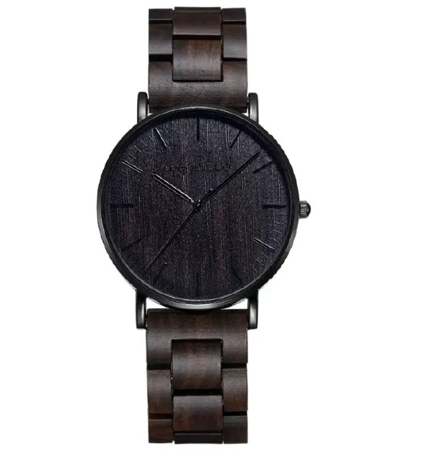 Horloge en bois et métal Zurich