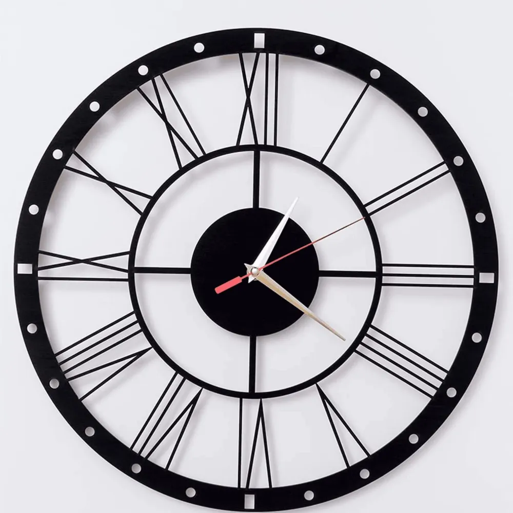Horloge murale classique en bois BusyKids