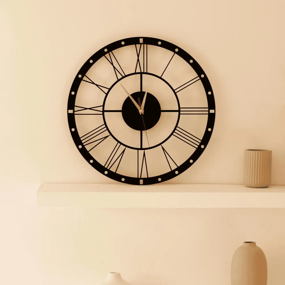 Horloge murale classique en bois BusyKids