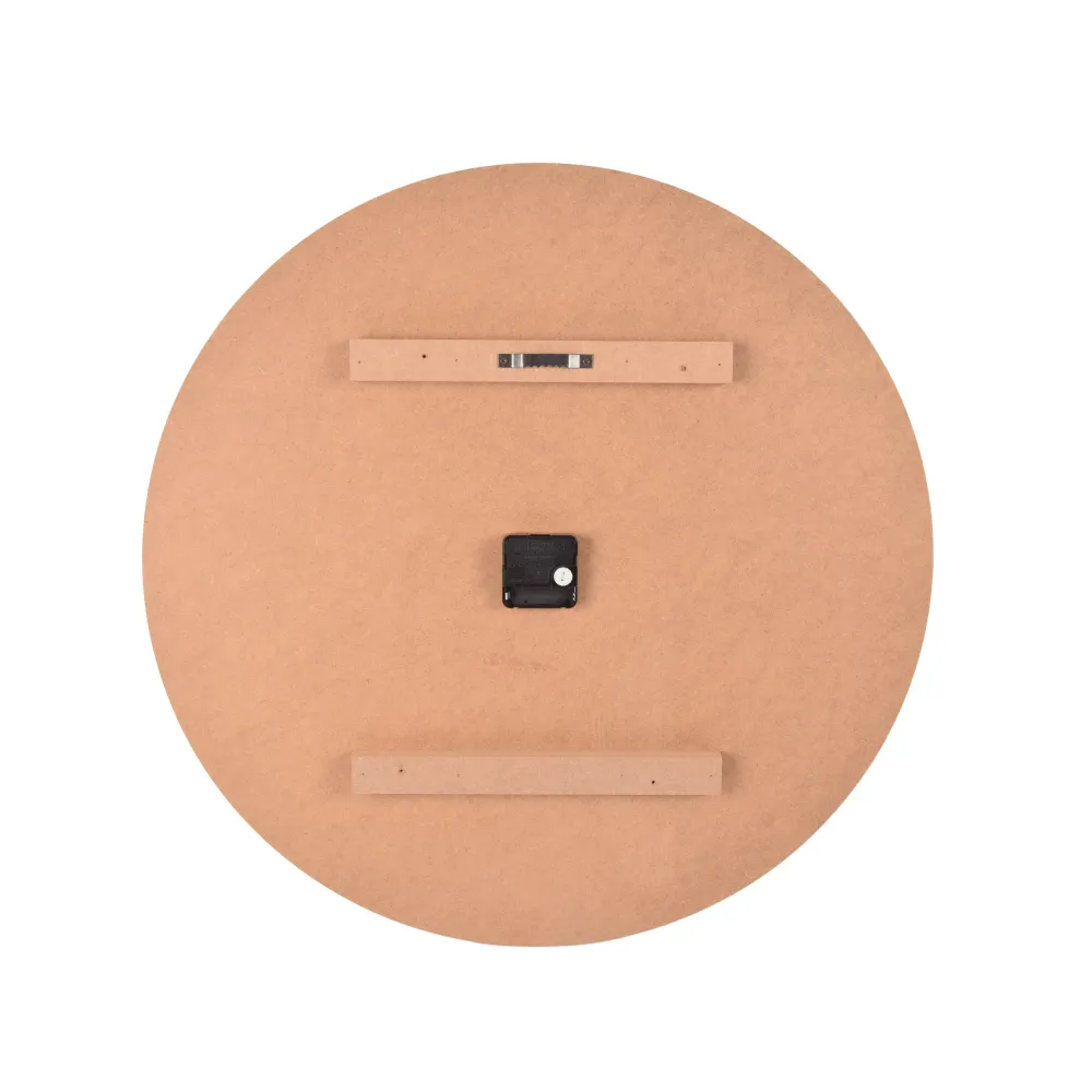 Horloge murale élégante en bois marron | Diamètre 60cm | Horloge murale élégante pour la maison et le bureau | Facile à li...