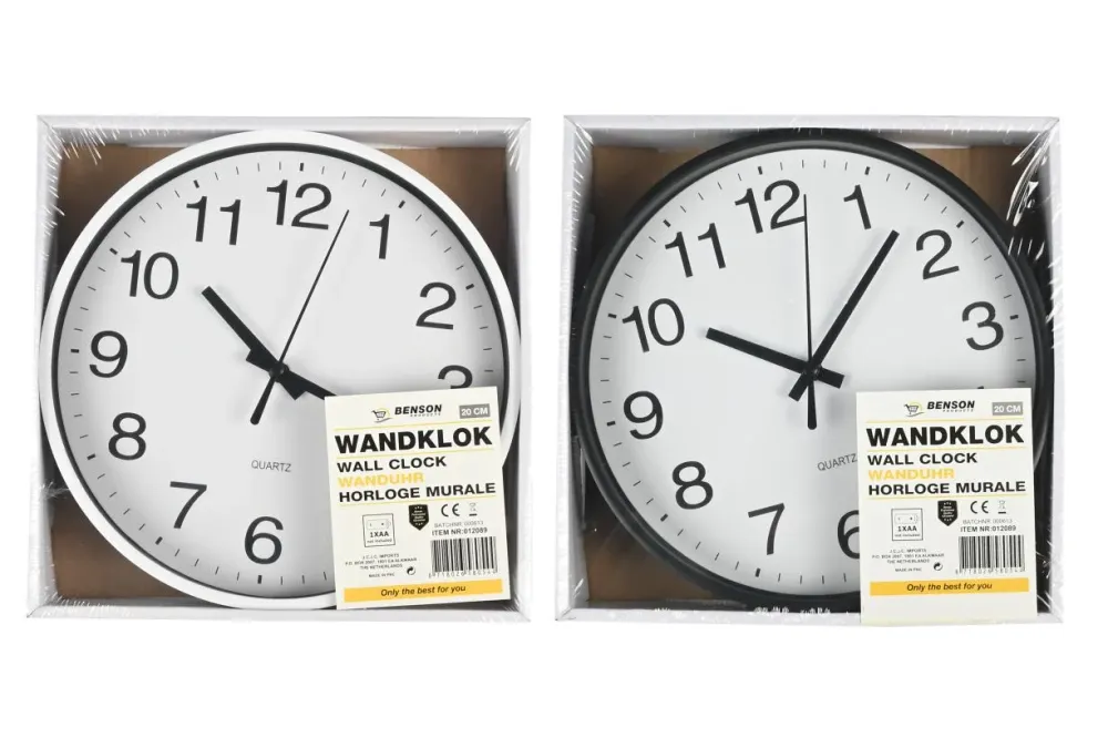 Horloge murale 20 cm mix