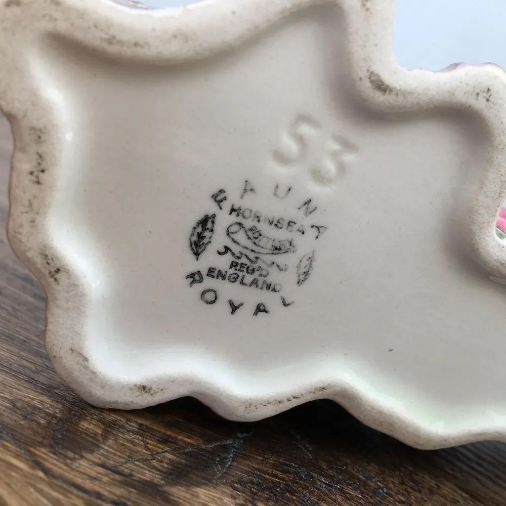 Hornsea "Decorative Ware" Woodland Posy Bowl - Faune royale - Cerf sur bûche Hornsea Pottery