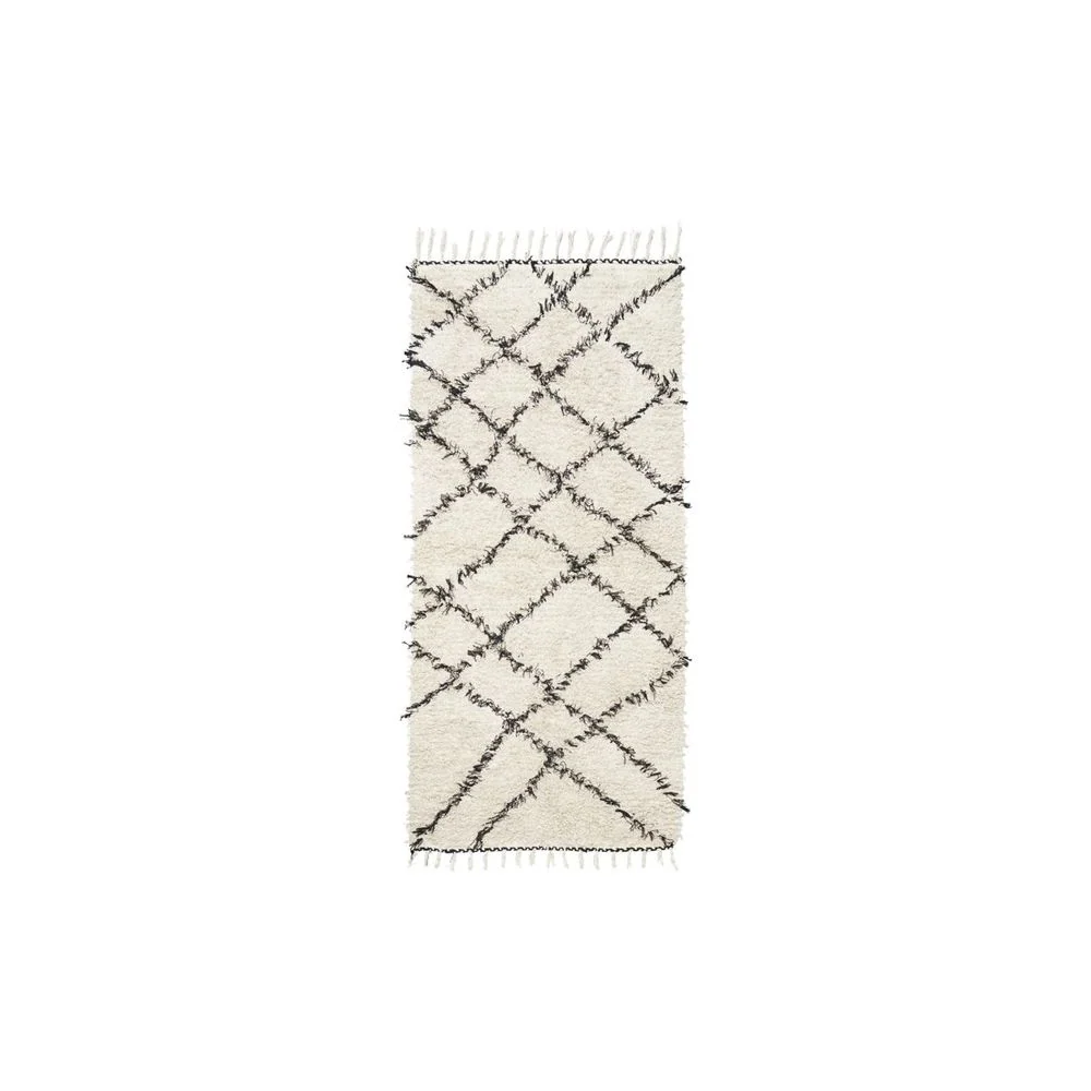 House Doctor Tapis, Riba, Blanc Noir