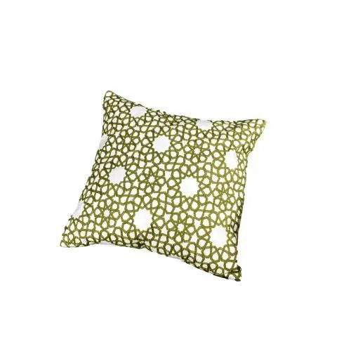 Housse de coussin arabe Étoile pistache MK5
