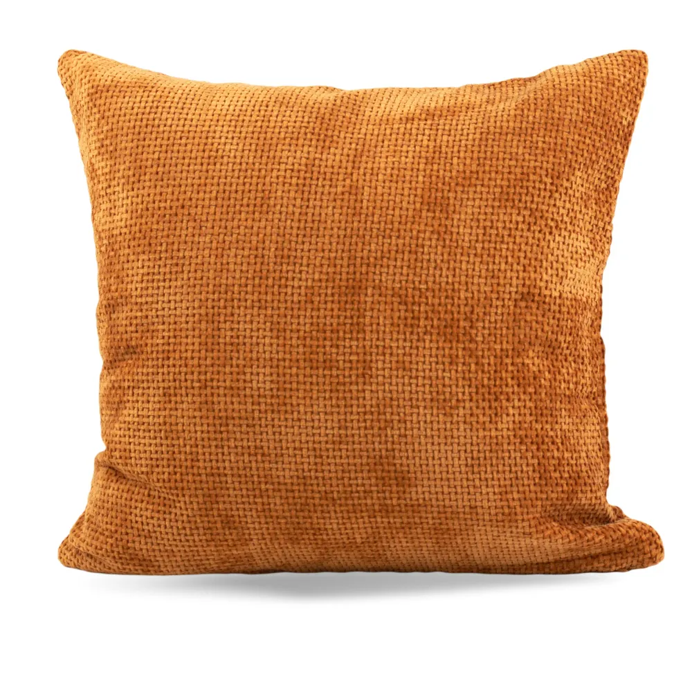 Housse de coussin décoratif - Rowe - Rouille - 17 x 17 po