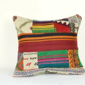 Housse de Coussin Kilim Patchwork <br> 45x45 cm