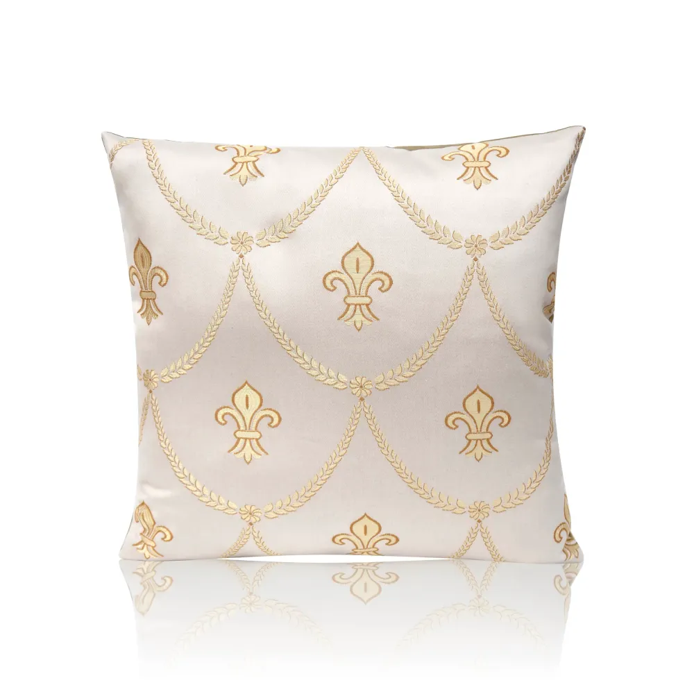 Housse de coussin 'Lys beige'