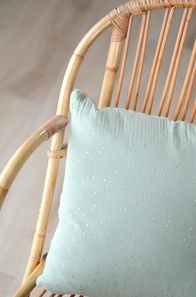 Housse de coussin memphis bleu