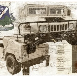 ART PRINT "DA VINCI" - HUMMER H1 - Ref : DV025