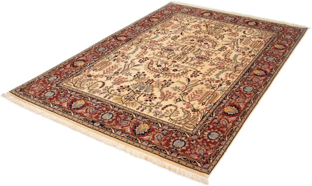 Ilam oriental sur soie