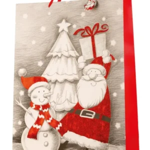 Immense sac cadeau de Noël XXL à paillettes en lot de 2 dimensions 50x72x16cm