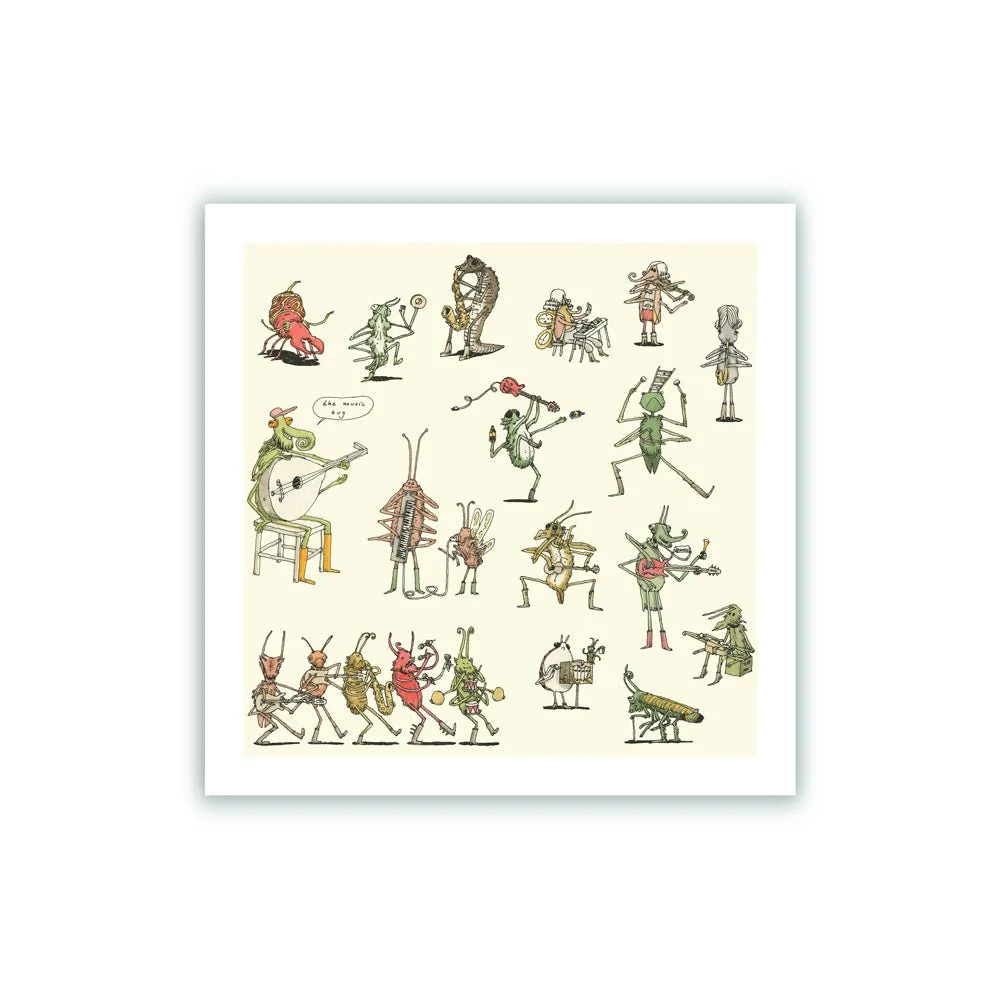 Impression Giclée Music Bug