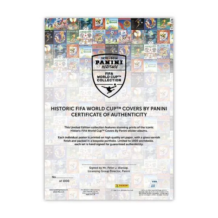Impressions lithographiques patrimoniales de la Coupe du Monde de la FIFA