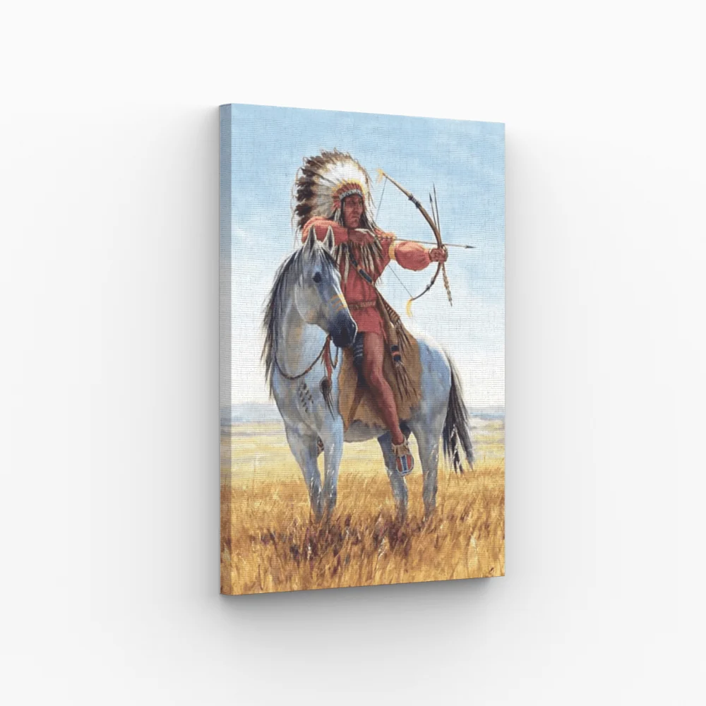 Indien à cheval avec arc