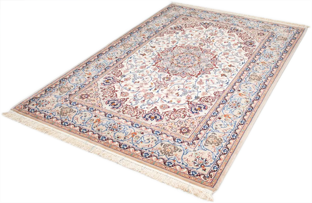 Ispahan oriental sur soie