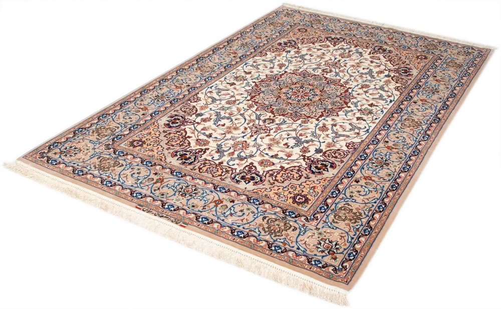 Ispahan oriental sur soie