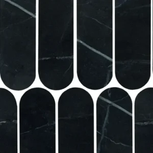 CHARM EXPERIENCE - Mosaïque Ovale Calacatta Black Italgraniti