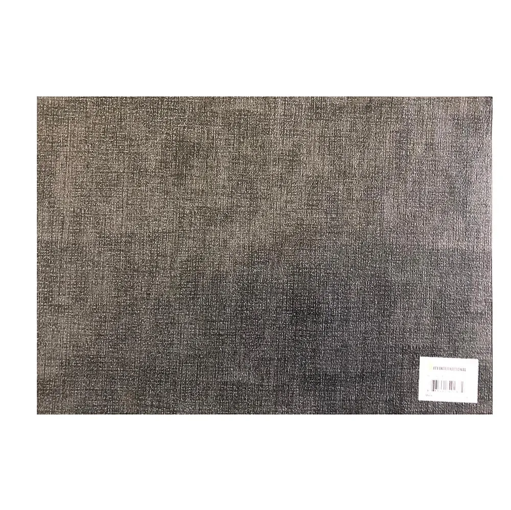 Napperon Lourd Aspect Suède en Textilène - Gris Charbon 17x11.75po ITY
