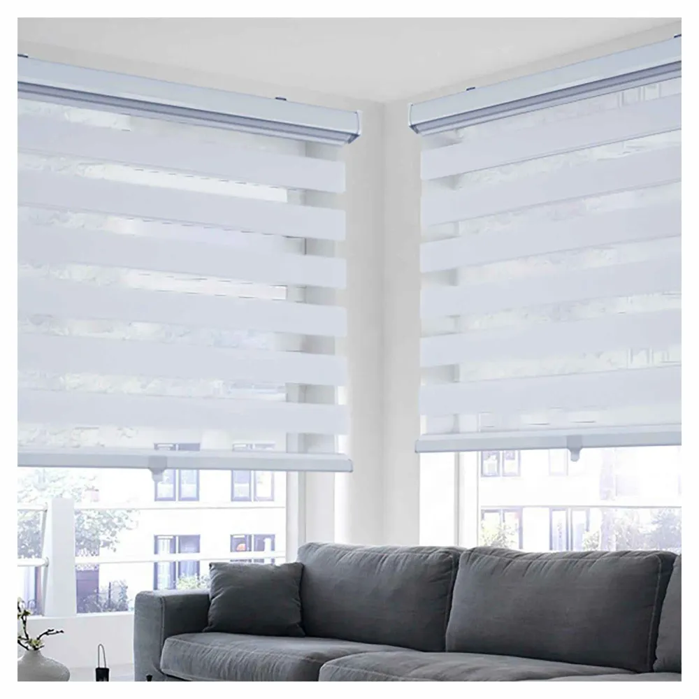 Store alternée, sans cordon, blanc, 68'' x 84'' ITY