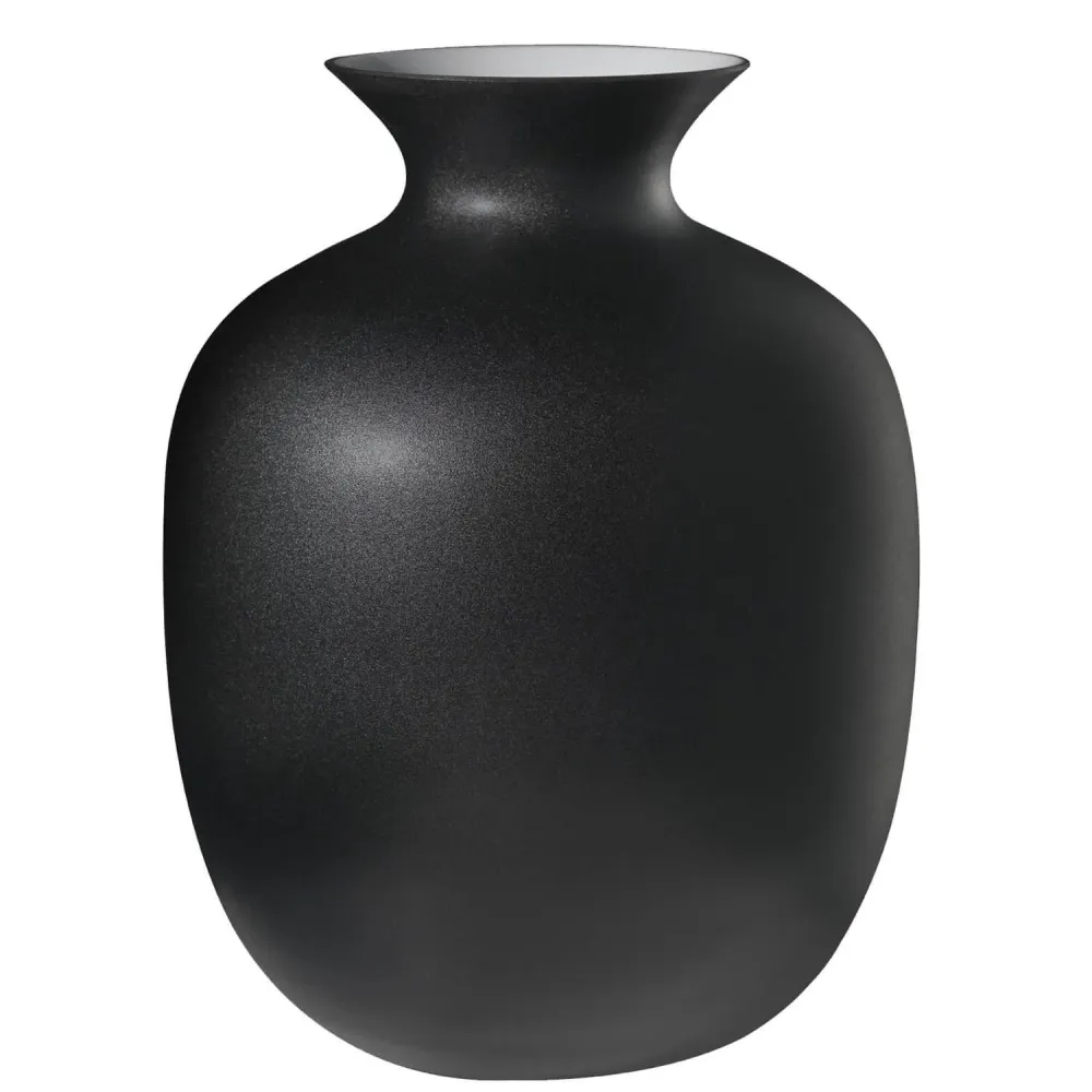 Ivv Rialto Grand vase H.30cm décor éclipse noir 8567.3
