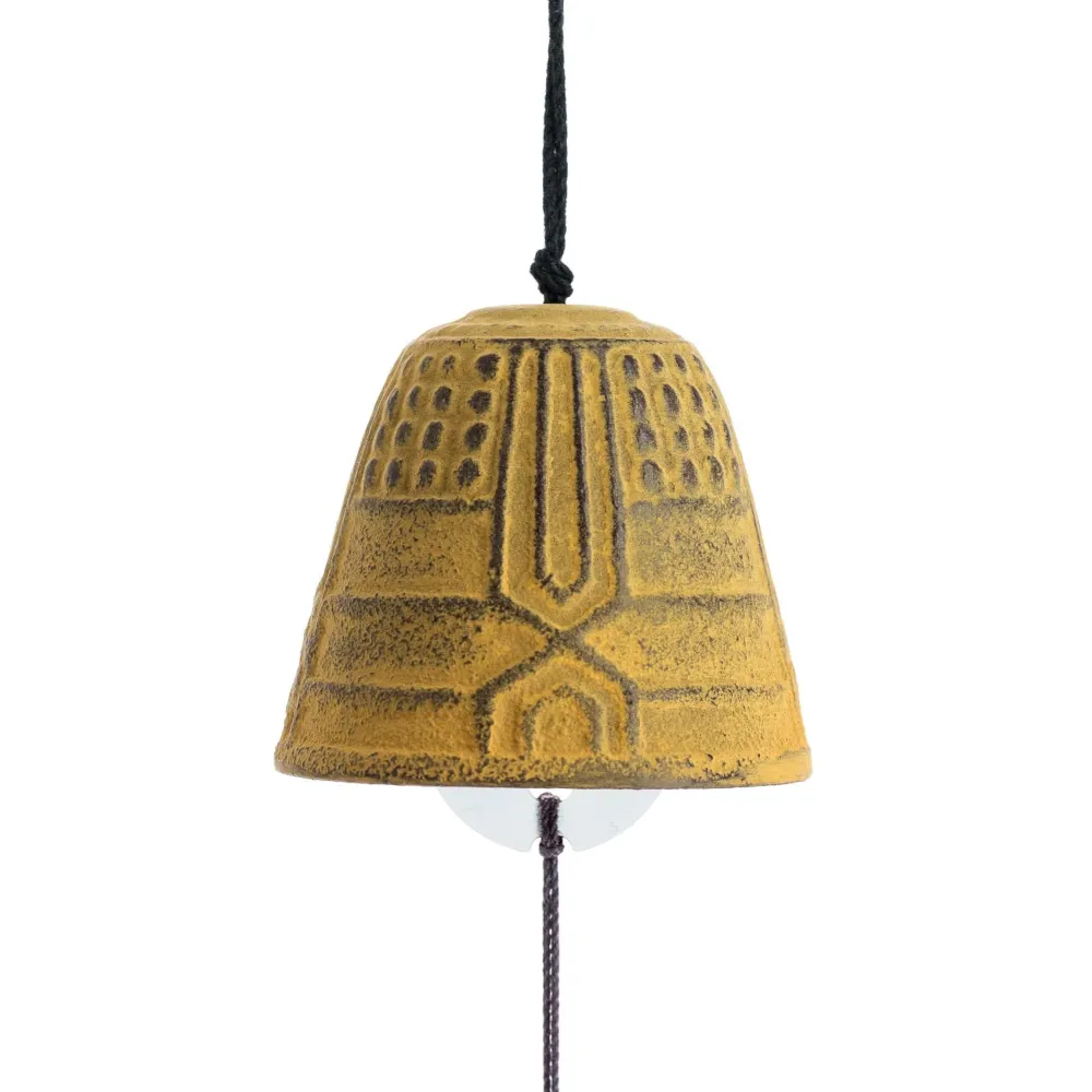 Cloche Feng Shui Furin Iwachu Jaune 4,5 cm
