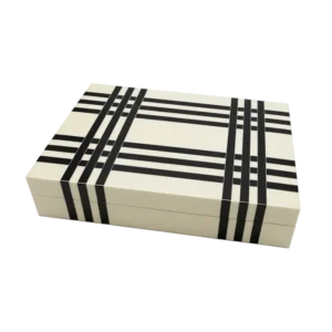 Boîte rectangulaire noire/blanche Jacques Flamant