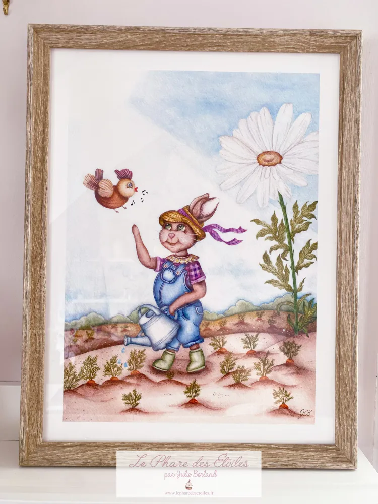 Au Jardin | Cadre + Affiche