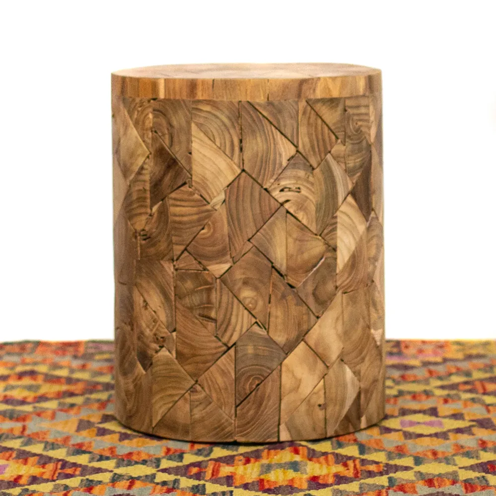Support de mosaïque en bois de Suar Jatijago