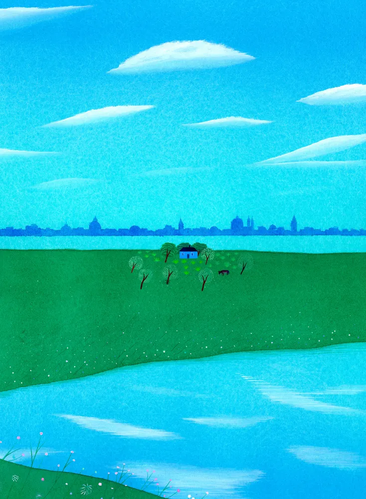 Primavera San Erasmo - ŒUVRE ORIGINALE Jean Mallard