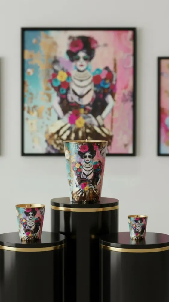 Bougie parfumée en verre Mal De Ojo 7,5 cm | 10 cm | 16 cm | 24 cm Jérôme Devisme