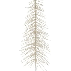 J-Line Christmas Tree Deco Glitters Metal/Plastic White/Silver Large