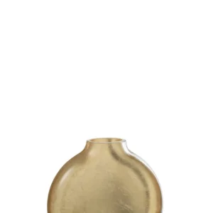 J-Line Vaas Miki Verre Transparant/Goud Small - 15.50 cm hoog