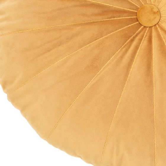 Coussin rond moutarde Mandarin JO&ME