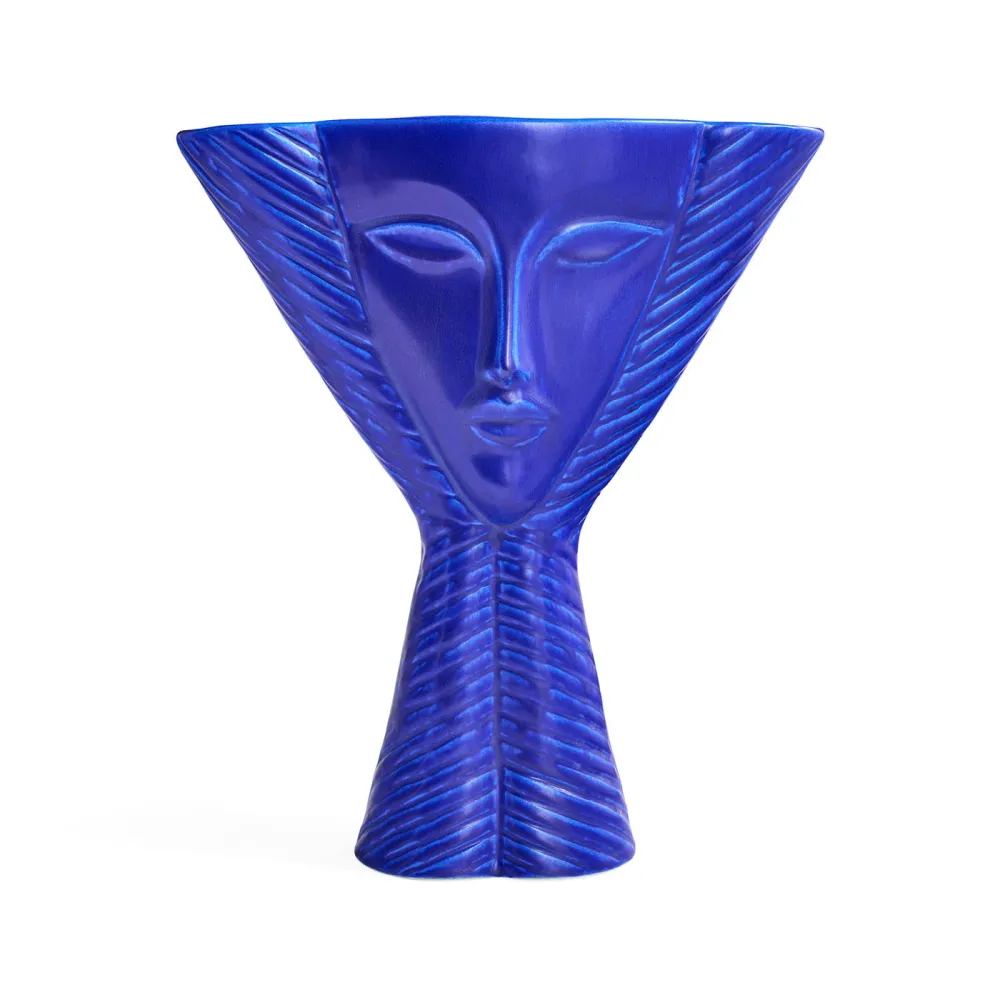 Jonathan Adler Vase Dame Cobalt