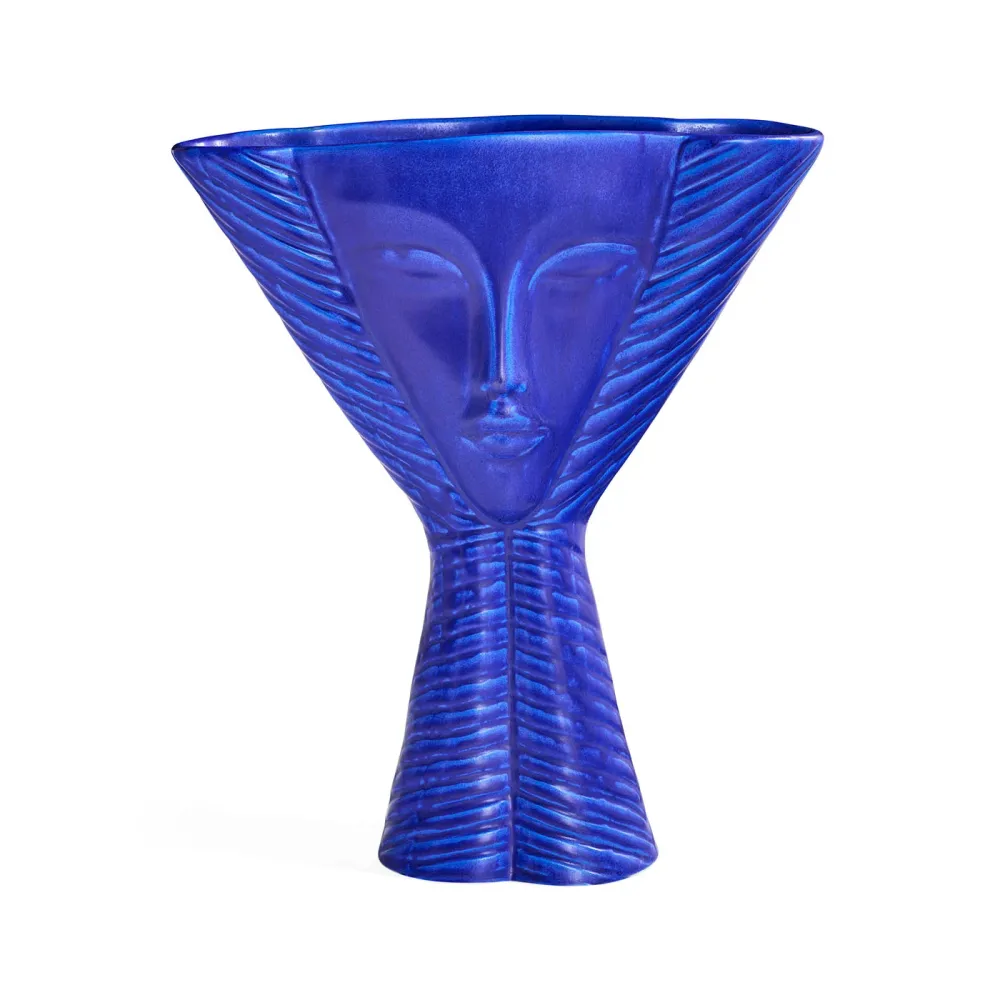 Jonathan Adler Vase Dame Cobalt