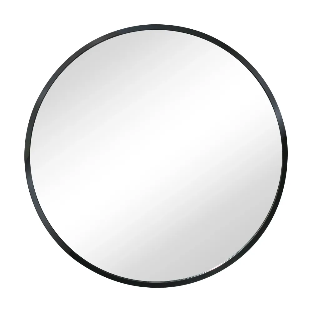 Julia - Miroir rond avec cadre noir Ø50 cm