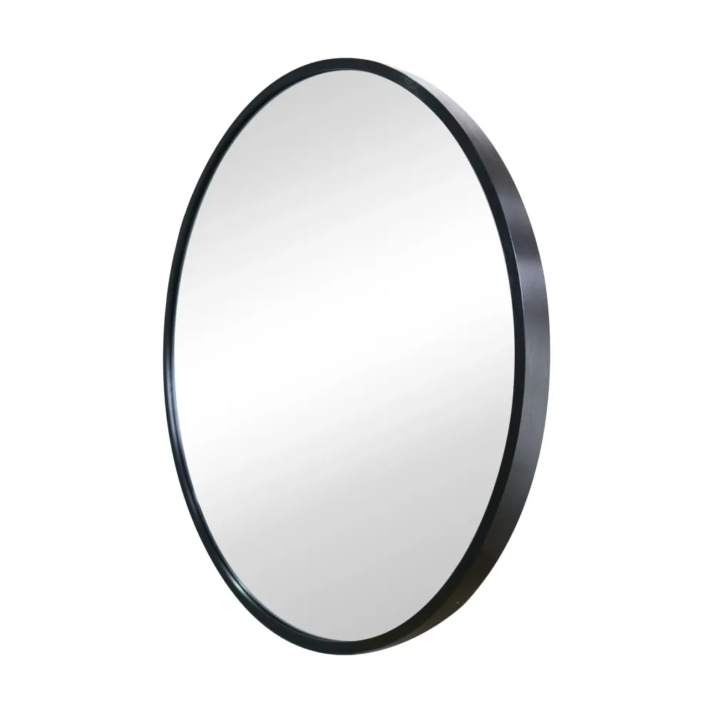 Julia - Miroir rond avec cadre noir Ø50 cm