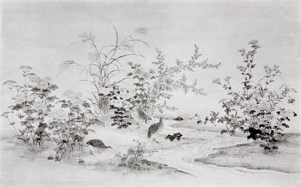Papier peint Jardin au Fil de l’Eau Kam et Léon
