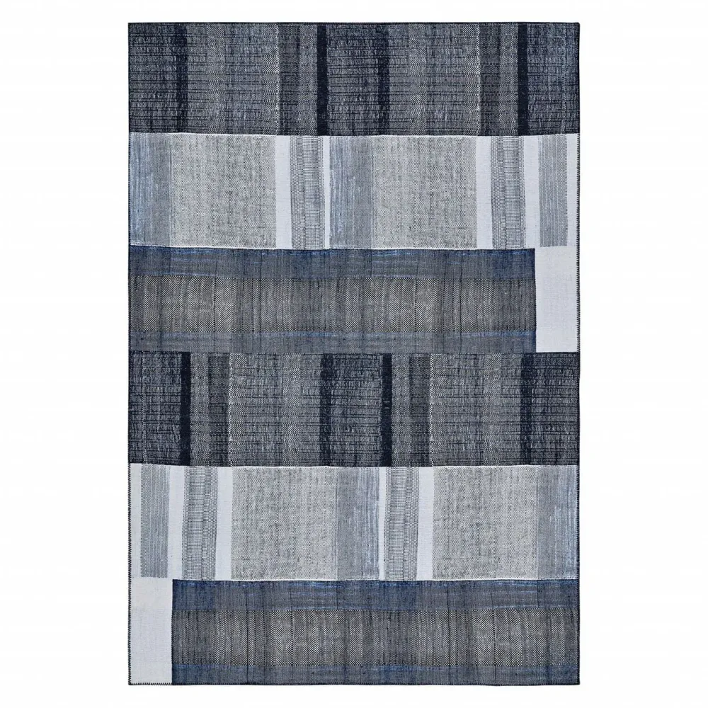 Tapis Kaşmir Halı Décoratif Art Trend Profond Bleu 180X280 KARACA