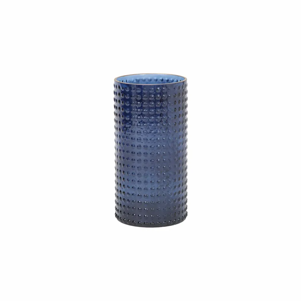 Vase Karaca Home Deep Forest, bleu foncé, 27 cm
