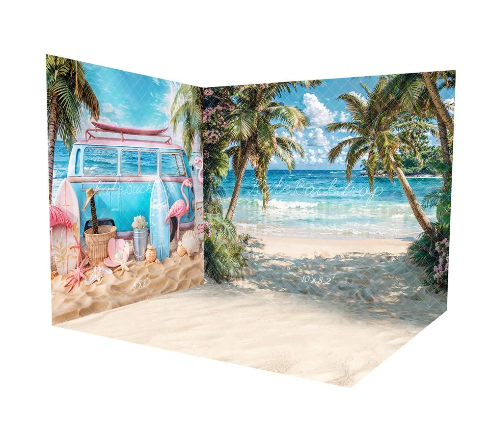 Kate Été Plage Flamant rose Van Mer Ensemble de chambre