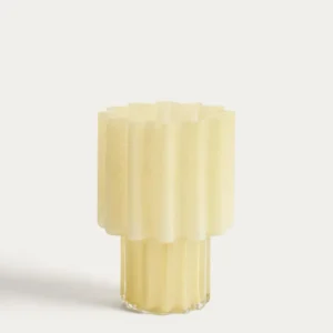 Vase Cristila en verre jaune 25 cm Kave Home Mauritius