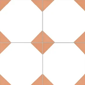 KERION OCTOGONE 20x20 ABRICOT MAT