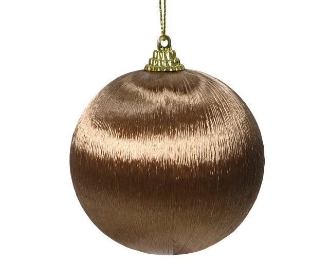 Kerstbal satijn goud
