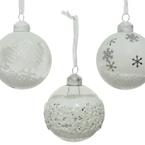 Kerstbal sneeuwvlok (per stuk)