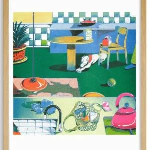 Affiche Quad Quad Room 12 x 17po B. Panicha Kiblind Atelier